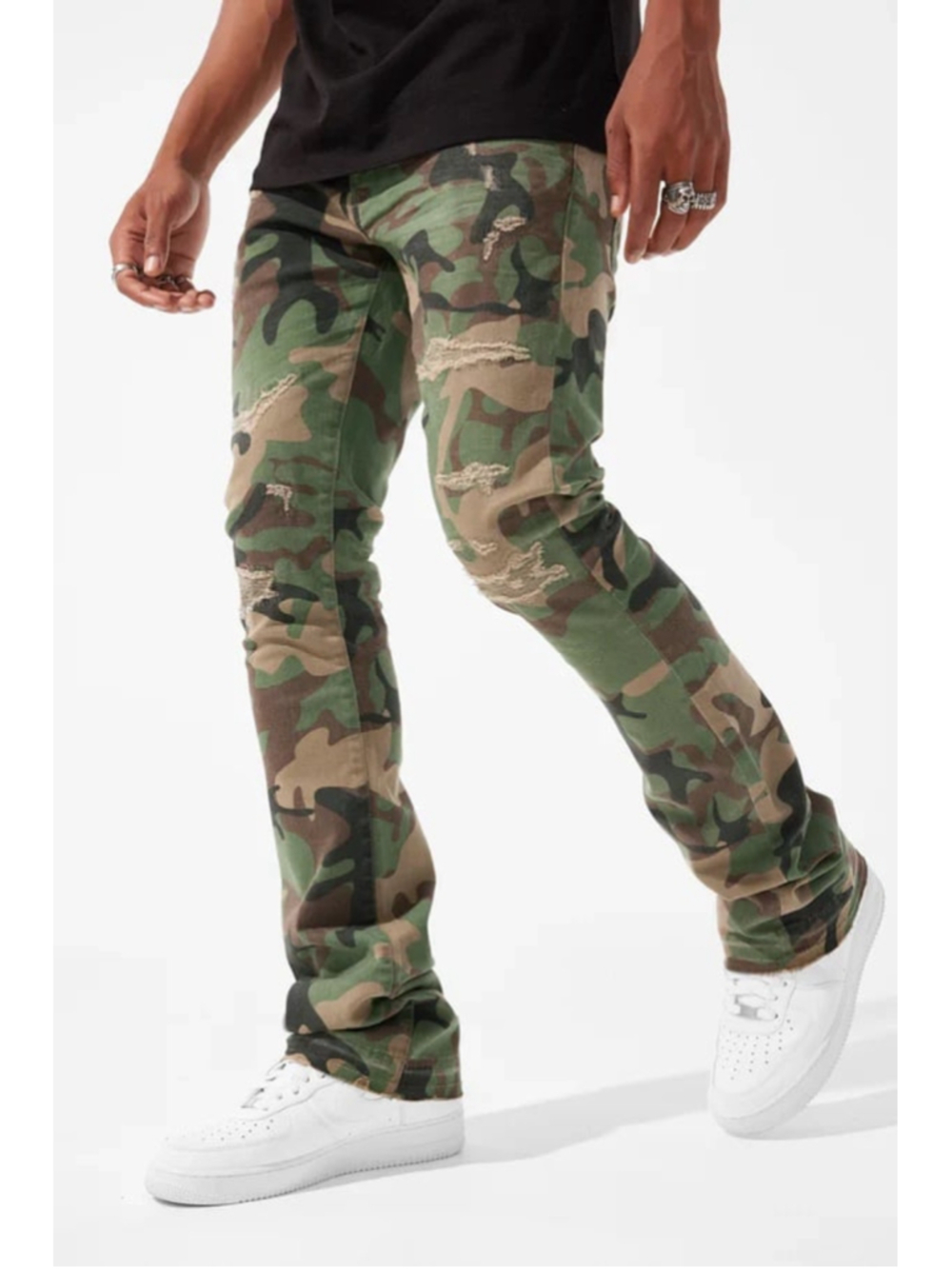Jordan Craig Martin Stacked - Tribeca Twill Pants in Vintage Camo Jeans